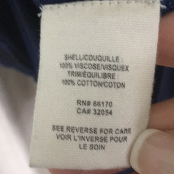 Free People Navy Blue/Black Eyelet Top, Medium. - Picture 6 of 7